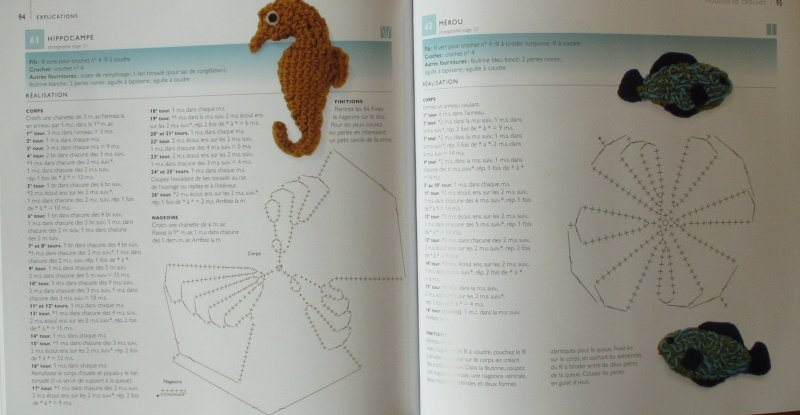 Polka, Jessica - 75 poissons et coquillages au tricot  a  au crochet (francouzsky)