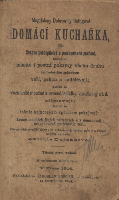 Rettigová, Magdalena Dobromila - Domácí kuchařka