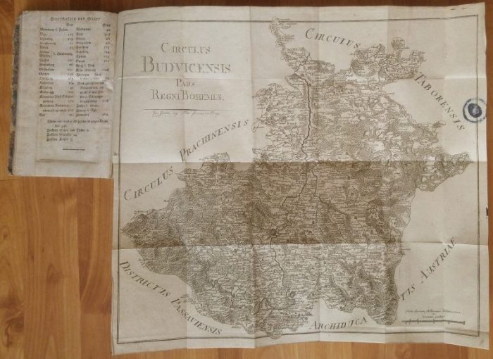 Schaller, Josef František Jaroslav - Topographie des Königreichs Böhmen - Dreyzehnter Theil Budweiser Kreis ( plus mapa)