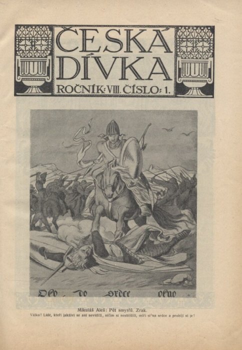 Česká dívka 1911, 1912, 1913 (kompletní 8., 9., 10. ročník, 30 čísel) vázáno