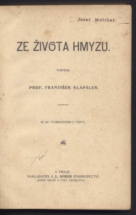 Klapálek, František - Ze života hmyzu