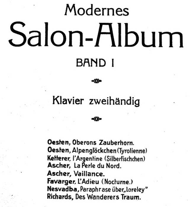 Modernes Salon - Album