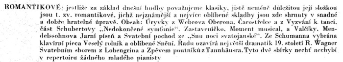 Flegl, Josef - Romantikové