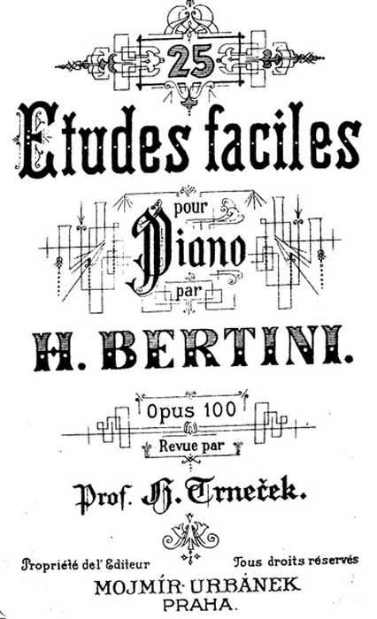 Bertini, H. - Etudes  Op. 100