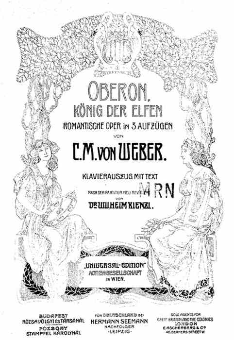 Weber, Carl Maria von - Oberon (klavírní výtah)