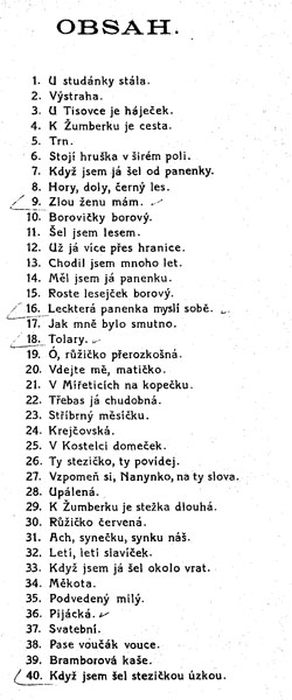 Říhovský, Vojtěch - Lidové písně z Chrudimska  Op. 40