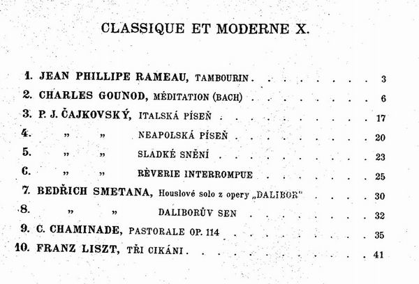 Mařák, Jan - Classique Et Moderne