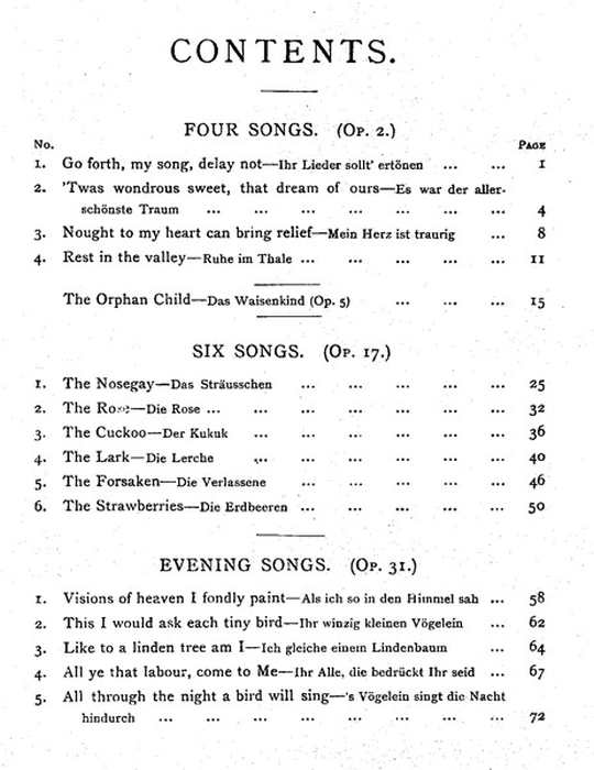 Dvořák, Antonín - Sixteen Songs