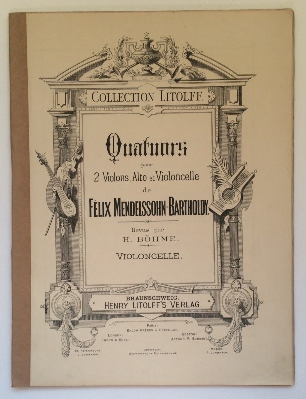 Bartholdy, Felix Mendelssohn - Streich-Quartette / smyčcové kvarteto (4 svazky)