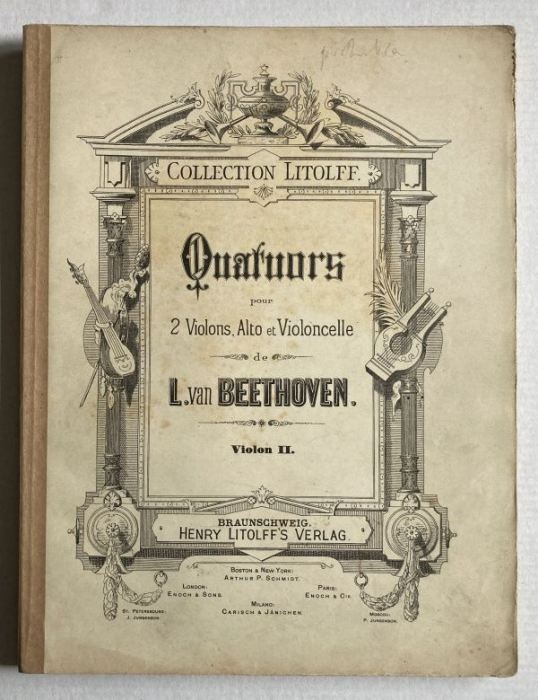 Beethoven, Ludwig van - Quatuors pour 2 Violons, Alto et Violoncelle (3 svazky - 3 party)