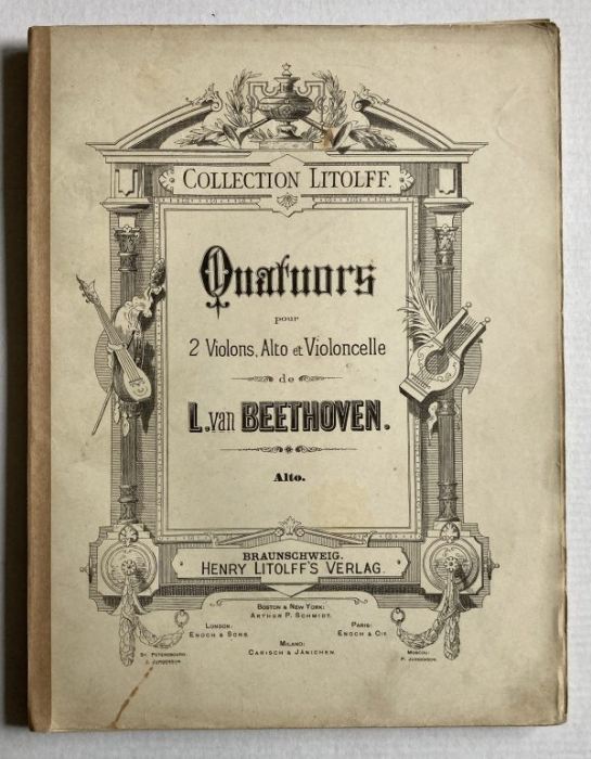 Beethoven, Ludwig van - Quatuors pour 2 Violons, Alto et Violoncelle (3 svazky - 3 party)