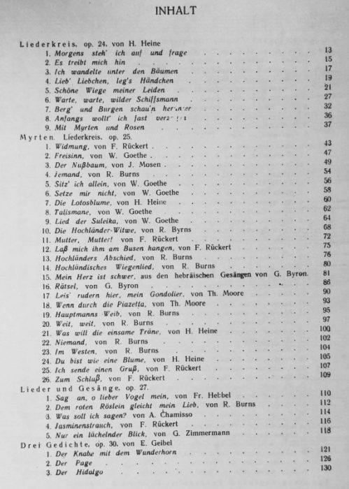 Schumann, Robert - Sämtliche Gesangswerke 1 - Lieder und Gesänge für eine Singstimme mit Begleitung d. Pianoforte