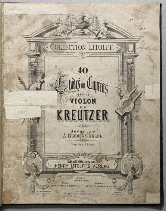 Kreutzer, Rudolphe - 40 Etudes ou Caprices pour Violon