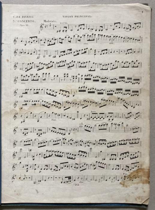 Bériot, Charles Auguste de - 3. Concerto, Op. 44, pro housle a klavír