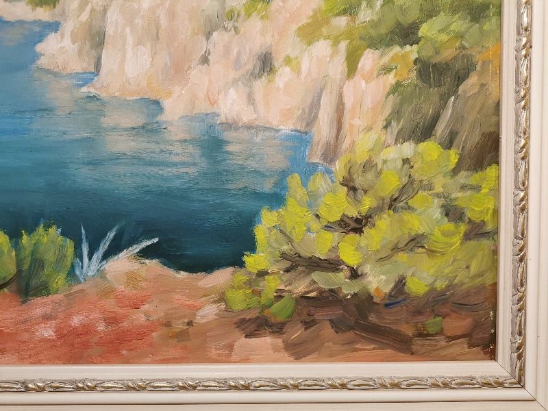 Eduard Pelikán - Costa Brava (olej na sololitu)