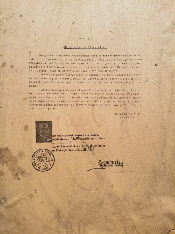 M.Kučera - Květen 1945 (litografie)