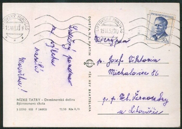 Björnsonova chata. Demänovská dolina. (Nízké Tatry)