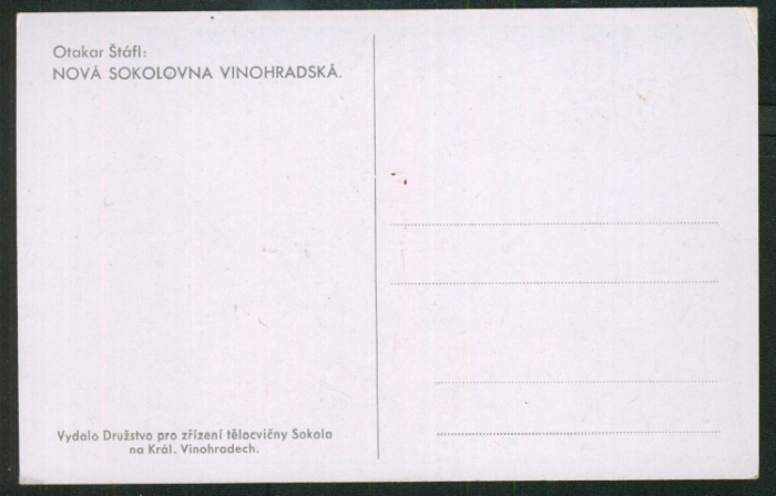 Praha Vinohrady - sokolovna