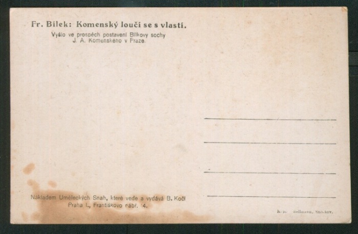 František Bílek - Komenský se loučí s vlastí