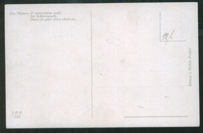 Josef Mánes - V zámeckém sadě