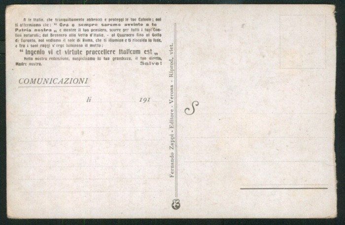 Italia - INGENIO-VI ET VIRTUTE-PRAECELLERE ITALICUM EST