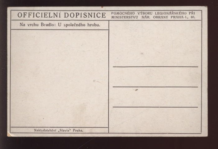 Na vrchu Bradlo: U společného hrobu.