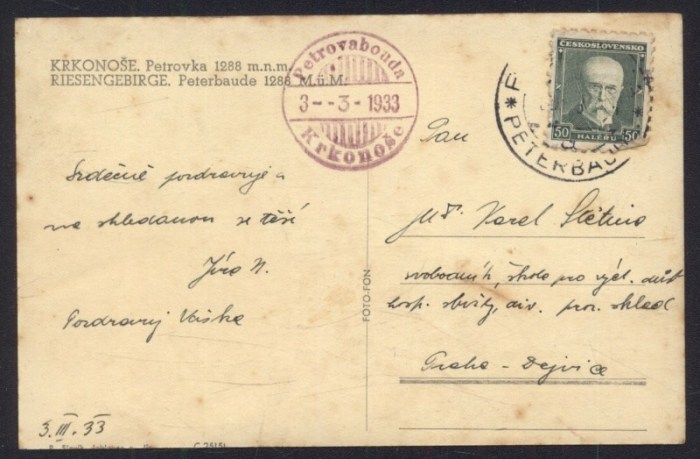 Krkonoše. Petrovka. Petrova bouda