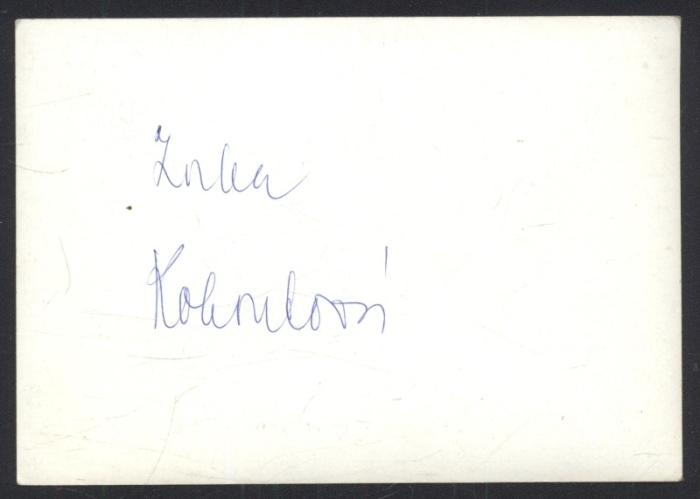 Zorka Kohoutová plus autogram