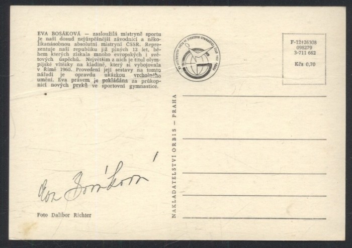 Eva Bosáková + autogram