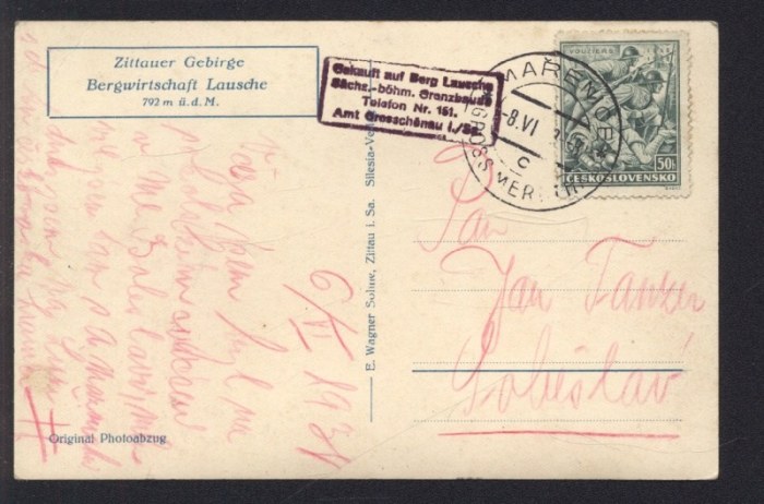 Die Lausche u. Waltersdorf (Lužické hory)