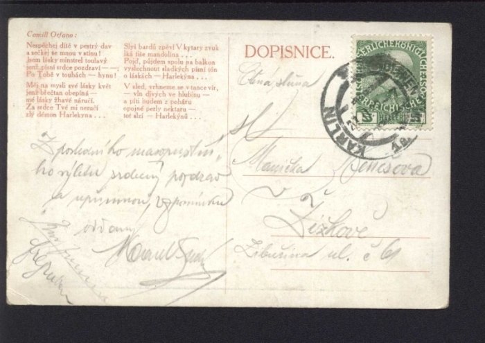Karneval umělců. Benátský mumraj lehkomyslníků. 20.2.1912.