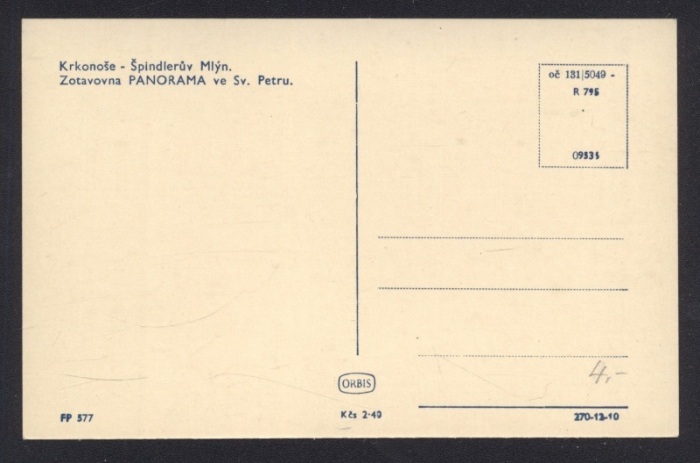 Špindlerův Mlýn. Zotavovna Panorama ve Sv. Petru (Krkonoše)