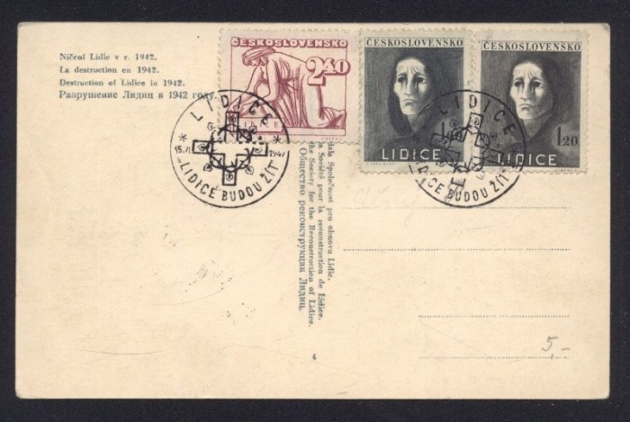Lidice. Ničení Lidic v r. 1942