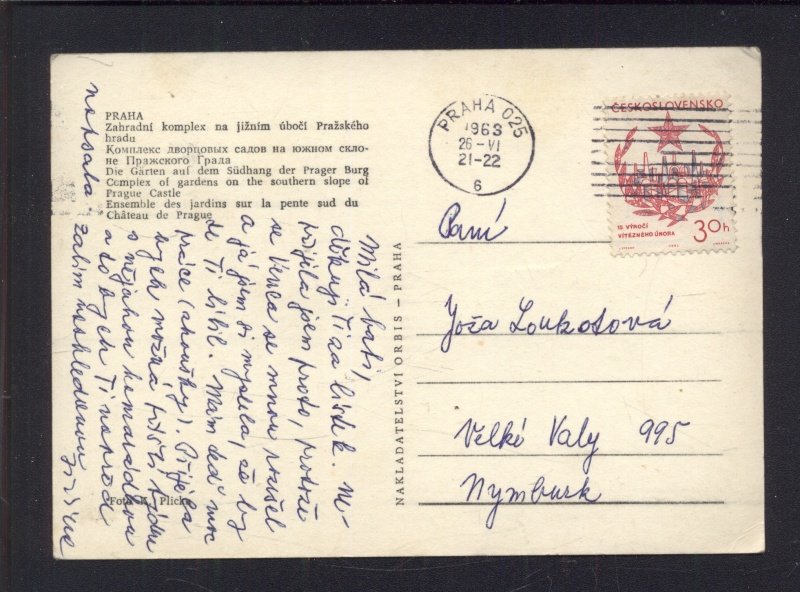 Praha. Zahradní komplex na jižním úbočí Pražského hradu