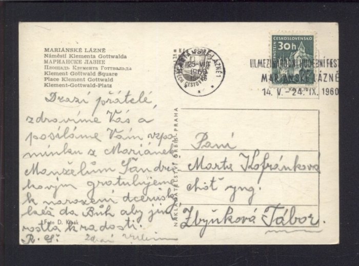 Mariánské Lázně. Náměstí Klementa Gottwalda