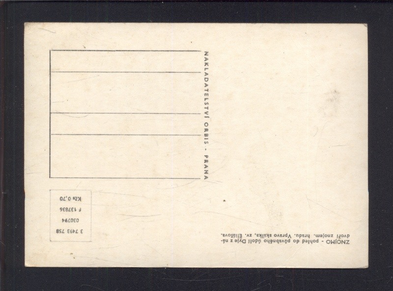 Znojmo. Pohled do údolí Dyje