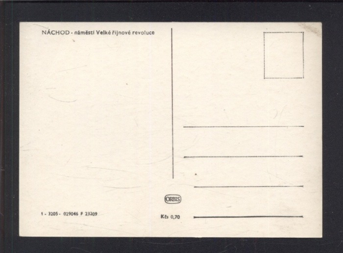 Náchod. Náměstí Velké říjnové revoluce