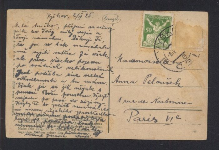 A. Graff - Gräfin Potocka (litografie)