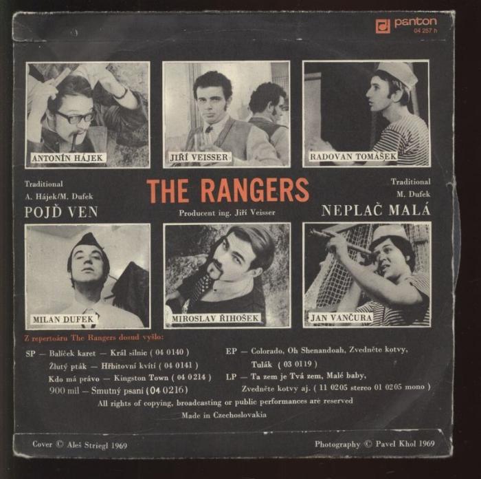 The Rangers - Pojď ven / Neplač malá