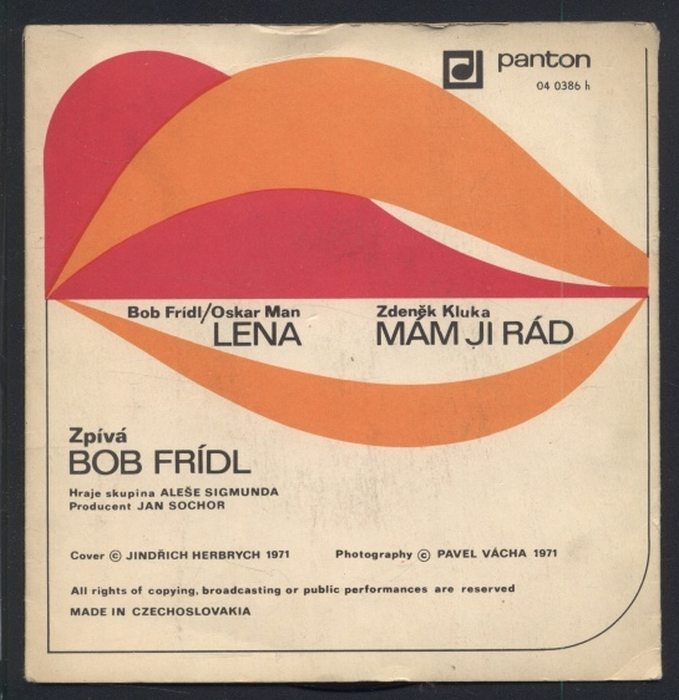 Bob Frídl - Lena / Mám ji rád (SP)