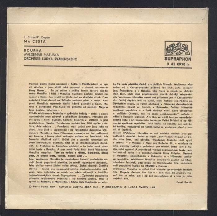 Waldemar Matuška - Má cesta / Bouřka (SP)