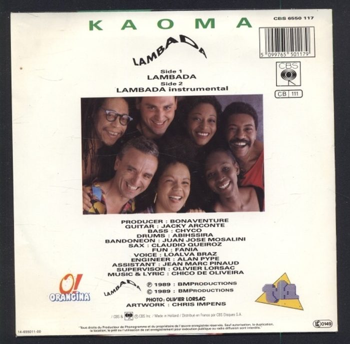 Kaoma - Lambada / Lambada (Instrumental) (SP)