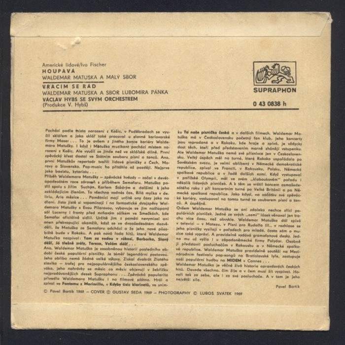 Waldemar Matuška - Houpavá / Vracím se rád (SP)
