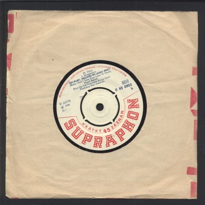 Pavel Bobek - Oh Ruby, nechtěj mi lásku brát / Křížem krážem (SP)