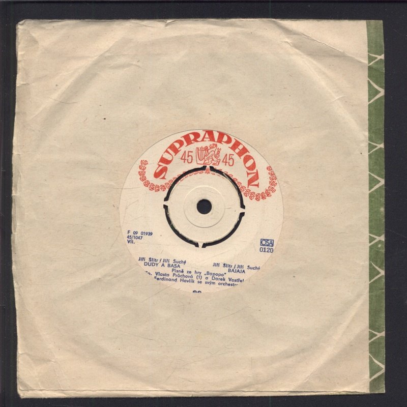 Jiří Suchý a Hana Hegerová / Vlasta Průchová a Darek Vostřel - Písně ze hry „Bapopo a #8223;: Malé kotě, Dnes naposled / Dudy a basa, Bajaja (SP)