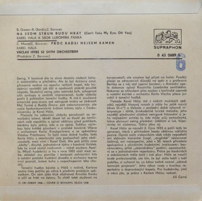 Karel Hála - Proč radši nejsem kámen / Na sedm strun budu hrát