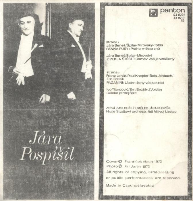 Jára Pospíšil - Líbám ženy vás tak rád