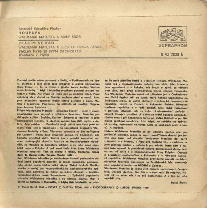 Waldemar Matuška - Houpavá / Vracím se rád