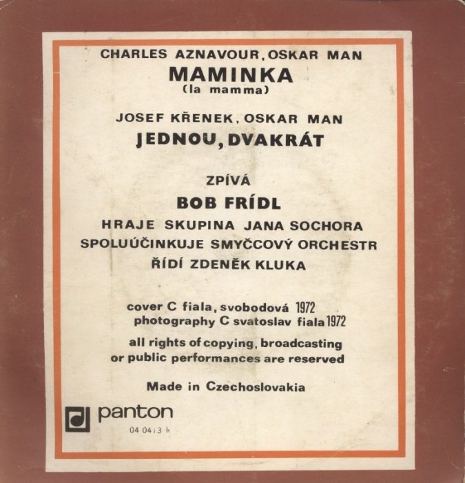 Bob Frídl - Maminka / Jednou, dvakrát