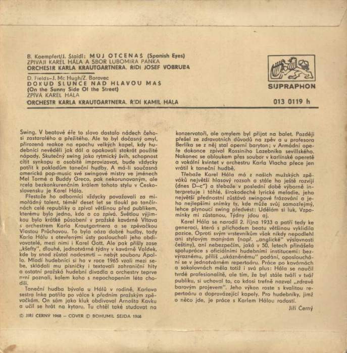 Karel Hála - Můj otčenáš / Dokud slunce nad hlavou máš